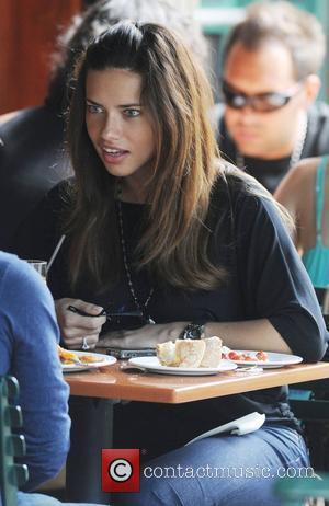 Adriana Lima  eating lunch at Da Silvano's New York City, USA - 19.06.08