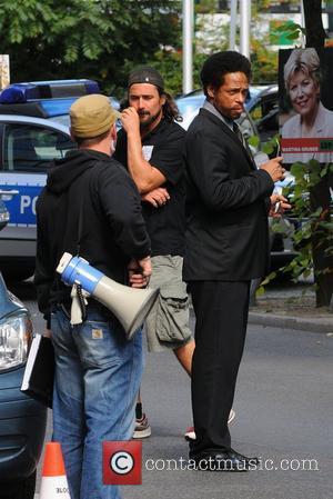 Gary Dourdan at the set of the movie Fire in Charlottenburg Berlin, Germany - 30.08.08