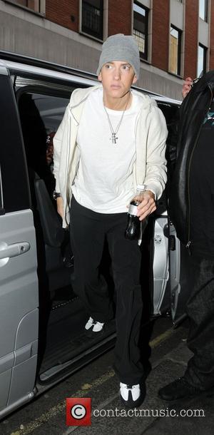 Eminem arriving at a recording studio London, England - 12.05.09