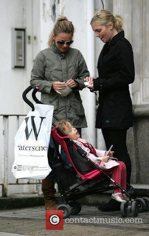 Geri Halliwell out and about with her daughter Bluebell Madonna Halliwelll in London.  Lodnon, England - 17.04.09