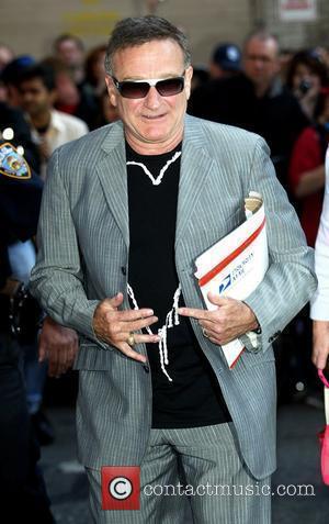 Robin Williams outside Ed Sullivan Theatre for the 'Late Show With David Letterman' New York City, USA - 13.05.09