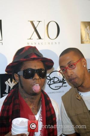 Lil Wayne and guest Lil Wayne celebrates his 26th birthday at Mansion nightclub - Arrivals Miami Beach, Florida - 06.10.08