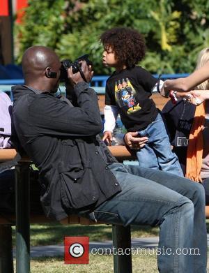 Seal, Johan Samuel Seal takes his children to a soccer practice at a park in West Hollywood Los Angeles, California...