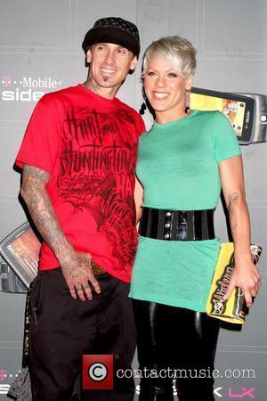 Carey Hart and Pink aka Alecia Moore T-Mobile Sidekick LX launch held at Paramount Studios - Arrivals Hollywood, California, USA...