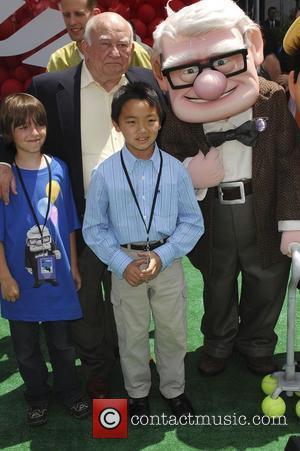 Ed Asner and Jordan Nagai Los Angeles Premiere of 'Up' held at The El Capitan Theatre. Hollywood, California, USA -...