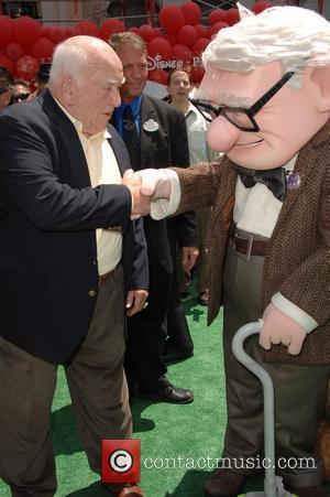 Ed Asner and Carl Fredericksen Los Angeles Premiere of 'Up' held at The El Capitan Theatre. Hollywood, California, USA -...