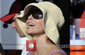 Ashley Judd watches her husband compete in the Firestone Indy 300 at the Homestead Miami Speedway Homestead, Florida - 10.10.09