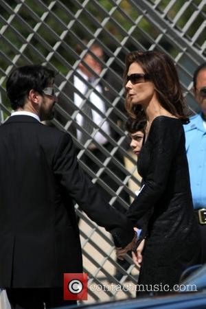 Kate Jackson attends the funeral service for actress Farrah Fawcett at the Cathedral of Our Lady of the Angels Los...