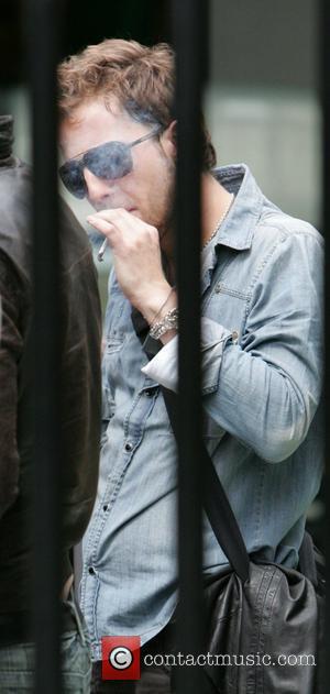 James Morrison smoking outside the 'This Morning' studios London, England - 09.07.09