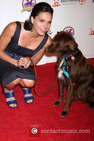 Lana Parrilla and her dog The 2009 Lint Roller Party - Arrivals Los Angeles, California - 03.10.09