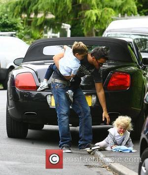 Peter Andre, With His Children Princess Tiaamii and Junior