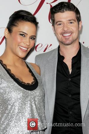 Paula Patton and Robin Thicke Roger Vivier Boutique opening party at Bal Harbour Shops - Arrivals Miami, Florida - 01.12.09