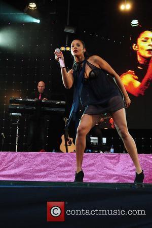 Alesha Dixon performing at Wigan Life Tuned-In Concerts 2010 held at Haigh Country Park Wigan, England - 06.07.10