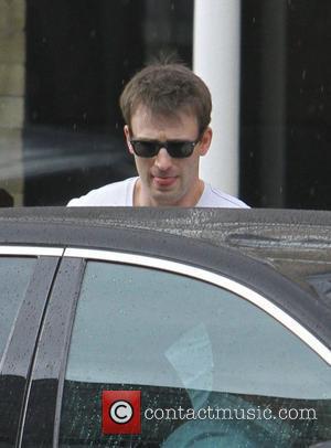 Chris Evans The 'Captain America' actor leaving the film set in Liverpool Liverpool, England - 30.09.10