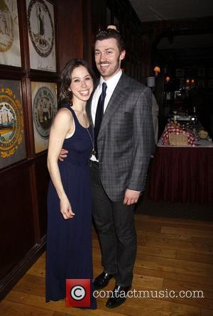 Emily Young and Bryce Pinkham The opening night after party at Gallagher's Steak House for the Theatre For New Audience...