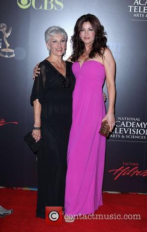 Julie Pinson and her mother 2010 Daytime Emmy Awards held at Las Vegas Hilton Hotel & Casino - arrivals Las...