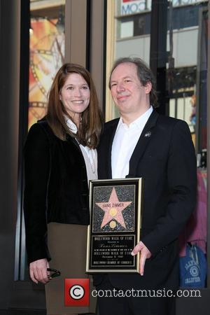 Hans Zimmer and his wife Suzanne Zimmer at the German composer and music producer ceremony for the star on The...