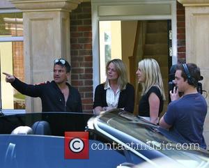 Peter Andre at his new house with a camera crew Sussex, England - 23.04.10