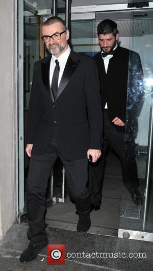 George Michael  leaving the George Michael Charity Performance at The Royal Opera House for the Elton John AIDS Foundation's...