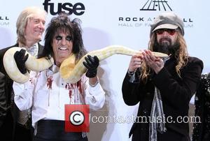 Alice Cooper and Rob Zombie attends the 26th annual Rock and Roll Hall of Fame Induction Ceremony at The Waldorf...