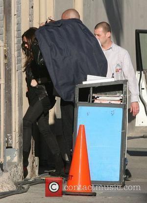 Victoria Beckham arrives stage door for the Jimmy Kimmel Live show in Hollywood. Los Angeles, California - 31.03.11