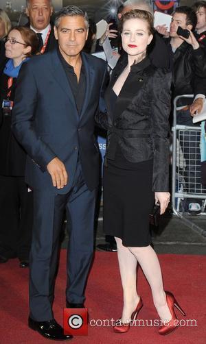 Evan Rachel Wood, George Clooney, Odeon Leicester Square