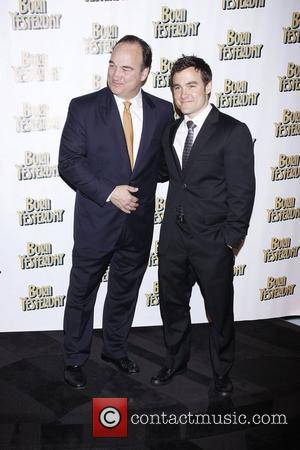 James Belushi and his son, actor Robert Belushi  Opening night after party for the Broadway production of 'Born Yesterday'...