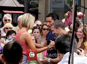 Chelsea Kane and Mario Lopez 'Dancing with the Stars' dancers arrive at The Grove to interview with Mario Lopez Los...