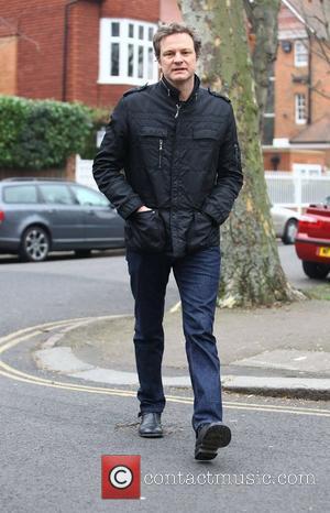 Colin Firth returns home after attending the Berlin International Film Festival (Berlinale) London, England - 18.02.11