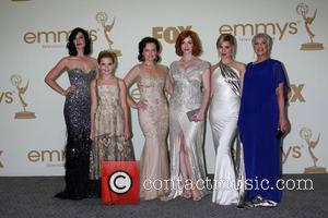 Jessica Pare, Kiernan Shipka. Elisabeth Moss, Christina Hendricks, Cara Buono The 63rd Primetime Emmy Awards held at the Nokia Theater...