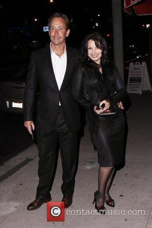 Fran Drescher and Peter Marc Jacobson outside BOA Steakhouse  Los Angeles, California - 24.02.11