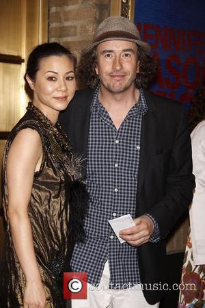 China Chow and Steve Coogan  Opening night of the Broadway production of 'The House Of Blue Leaves' at the...