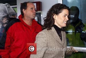 Nancy Kerrigan (R) and Jerry Solomon (L)  former Olympic figure skater Nancy Kerrigan and her husband Jerry Solomon arrive...