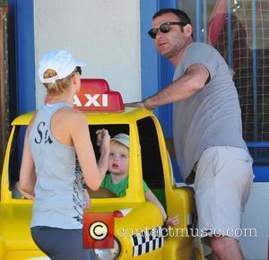 Naomi Watts and her boyfriend Liev Schreiber and their children Sasha and Sammy on a day out near the Pacific...