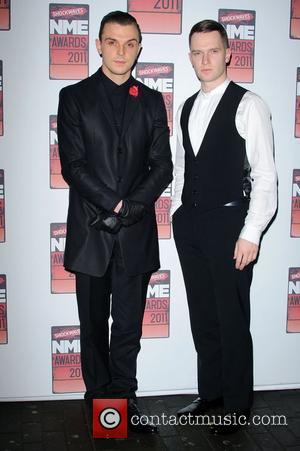 Theo Hutchcraft and Adam anderson of Hurts Shockwaves NME Awards 2011 held at the O2 Academy Brixton - Arrivals London,...