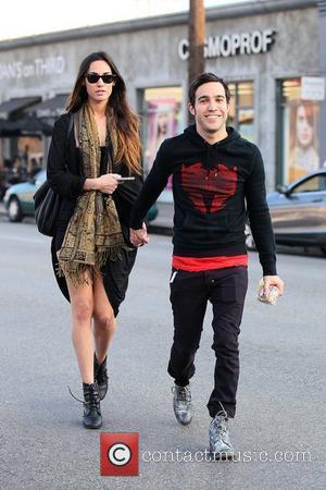 Meagan Camper and Pete Wentz Pete Wentz with his new model girlfriend as they arrive at Joan's on Third for...