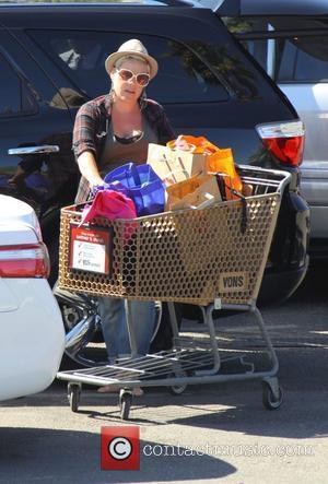 Pink aka Alecia Moore shopping in the easter sale at Vons Grocery store in Malibu. Los angeles, California - 26.04.11