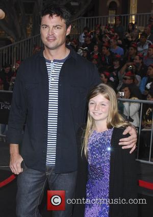 Karl Urban and his daughter 'Pirates Of The Caribbean: On Stranger Tides' World Premiere held at Disneyland Anaheim, California -...
