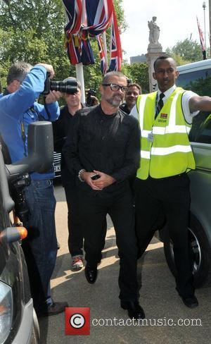 George Michael Celebrities seen filming during preparations for the Royal Wedding of Prince William and Kate Middleton in central London....
