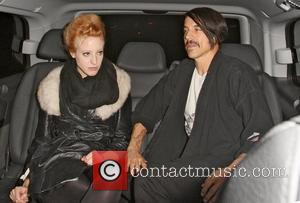 Anthony Kiedis leaving with Beth Jeans Houghton, a 21 year old singer-songwriter Red Hot Chili Peppers band members leaving Scotts...