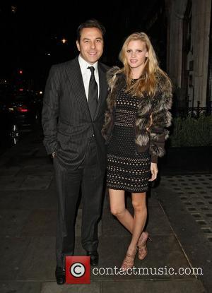 David Walliams and Lara Stone arriving at Scotts restaurant in Mayfair. London, England - 11.02.11