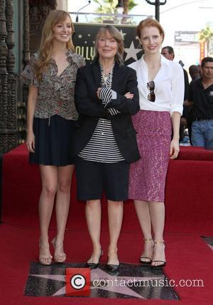 Ahna O'Reilly, Sissy Spacek and Jessica Chastain Sissy Spacek receives a star on the Hollywood Walk of Fame, held on...