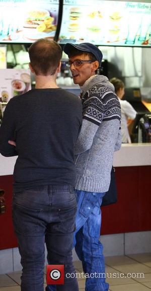 X Factor finalist Johnny Robinson goes to McDonalds before rehearsals London, England - 04.11.11