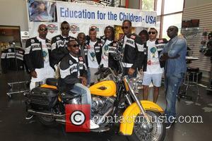 Didier Drogba, Shaun Wright-Phillips and Ashley Cole Professional football players from the English Premier League host an event at Eaglerider...