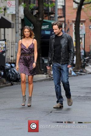 David Duchovny and Natalie Zea