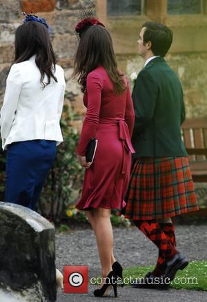Pippa Middleton and Guests The wedding of Camilla Hook and Sam Holland in Scotland Scotland - 19.05.12
