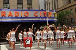 The Rockettes perform their traditional dance routine. The 2012 Radio City Christmas Spectacular presents 'Christmas in August' held at the...
