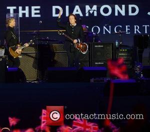Paul McCartney performs at The Diamond Jubilee Concert at Buckingham Palace. London, England- 04.06.12