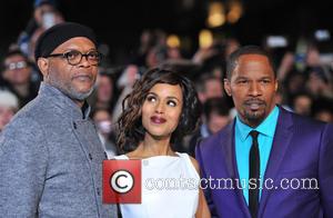 Samuel L Jackson, Jamie Foxx, Empire Leicester Square, Kerry Washington