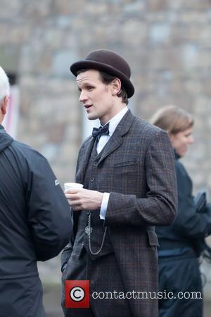 Matt Smith on the set of the BBC's Doctor Who TV series Wales - 02.07.12